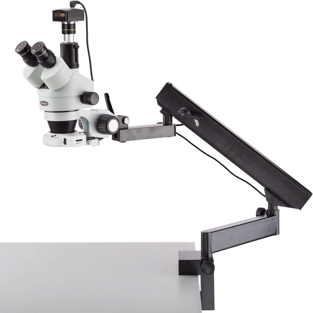 AmScope Trinocular Stereo Zoom Microscope, 5MP Camera