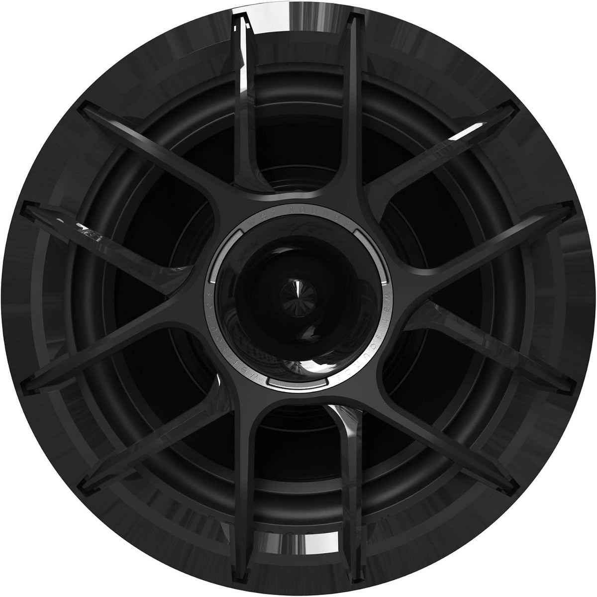 Wet Sounds Zero Series - 2 Pairs ZERO-6-XZ-B Black 6.5" Neodymium Powersport & Marine Speakers with Horn-Loaded Titanium Tweeters, Pair