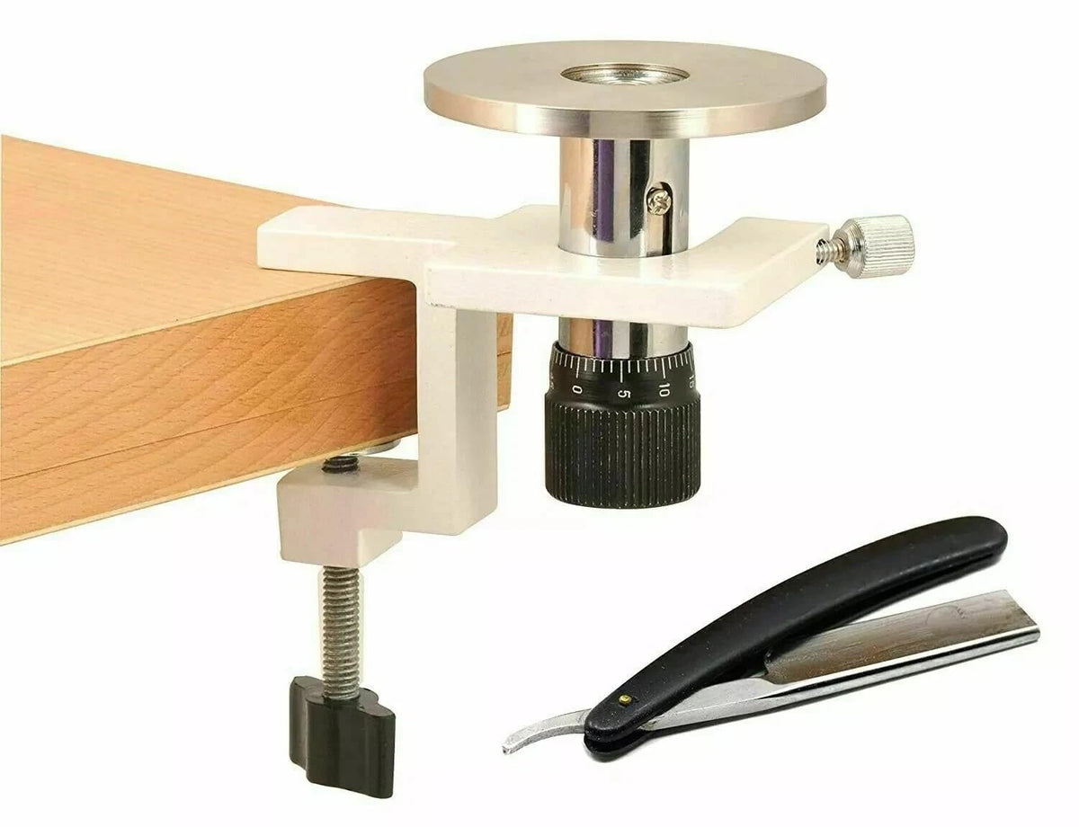 Hand and Table Microtome, Precision Rotary Cutting Instrument with Clamp Mount and Micrometer Adjustment