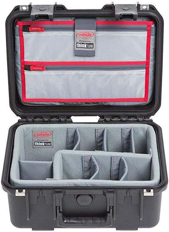 SKB Cases iSeries 1309-6 Case with Think Tank Dividers & Lid Organizer, Black (3i-1309-6DL)