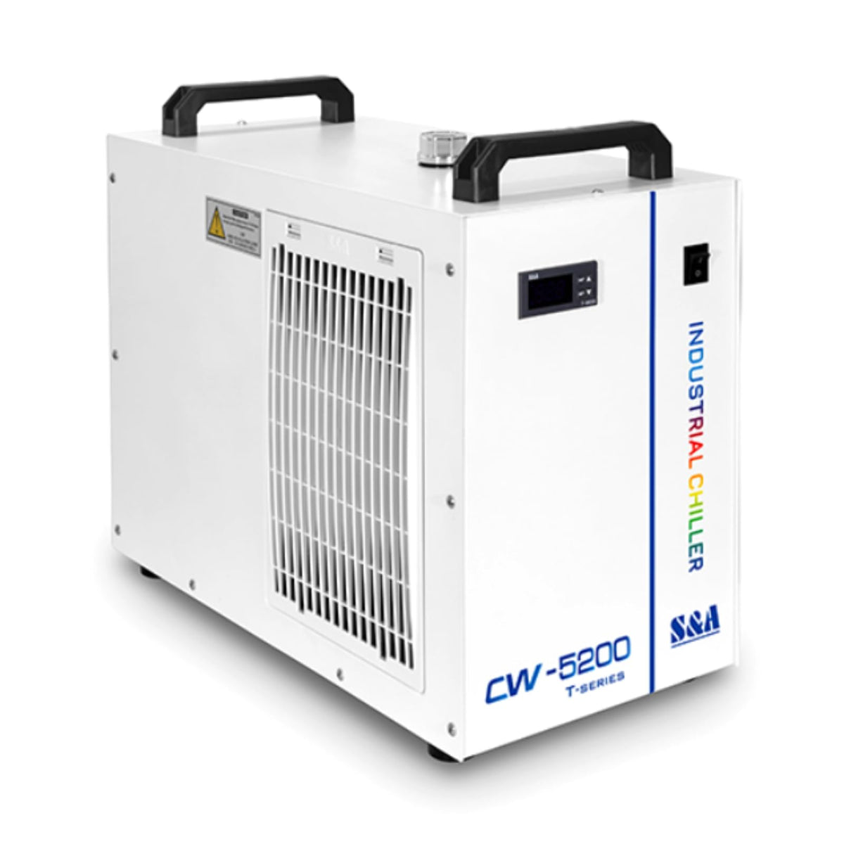 S&A CW-5200DH 7L Industrial Water Chiller,0.9HP,3.43gpm,5699 BTU/h,for 60W to 150W CO2 Laser Engraving & Cutting Systems