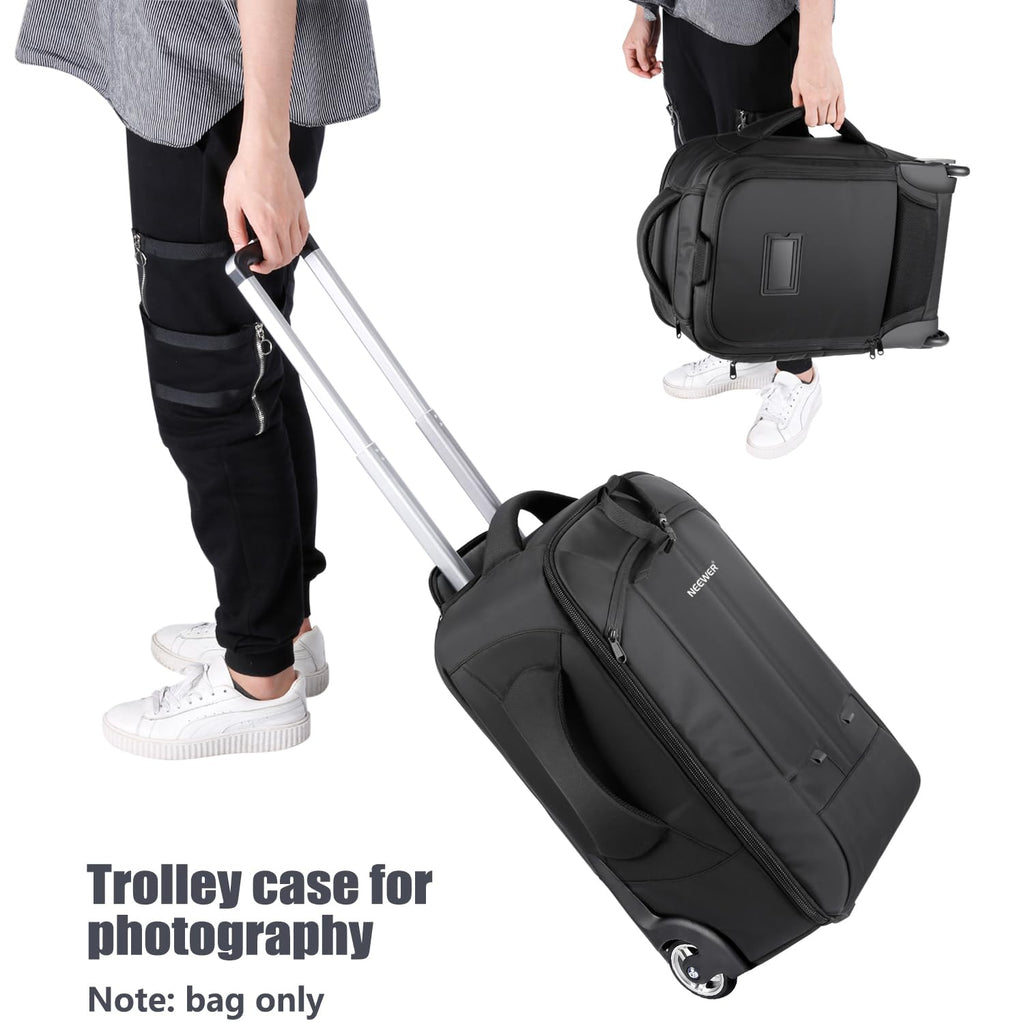 NEEWER Convertible Rolling Camera Backpack for SLR/DSLR and Accessories