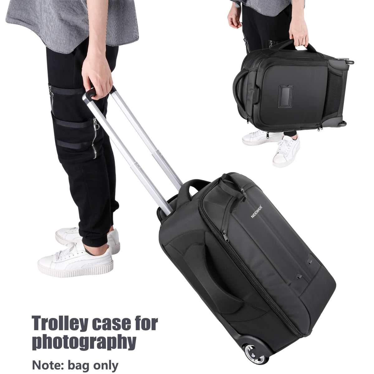 NEEWER Convertible Rolling Camera Backpack for SLR/DSLR and Accessories
