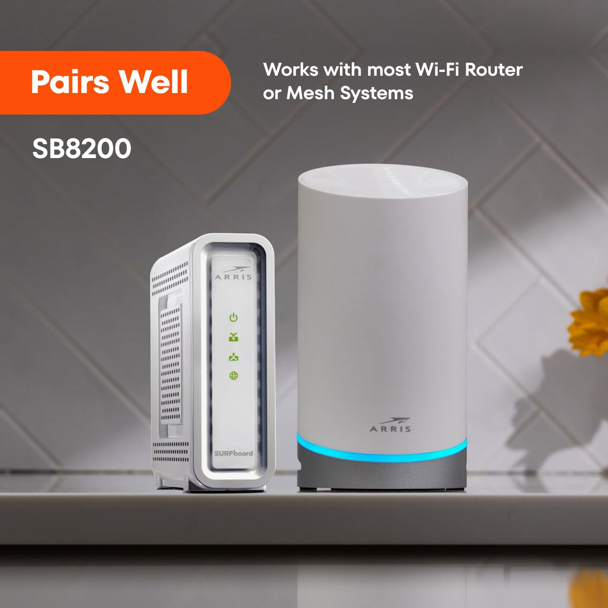 ARRIS SURFboard SB8200 DOCSIS 3.1 Cable Modem | Up to 1 Gbps Plans