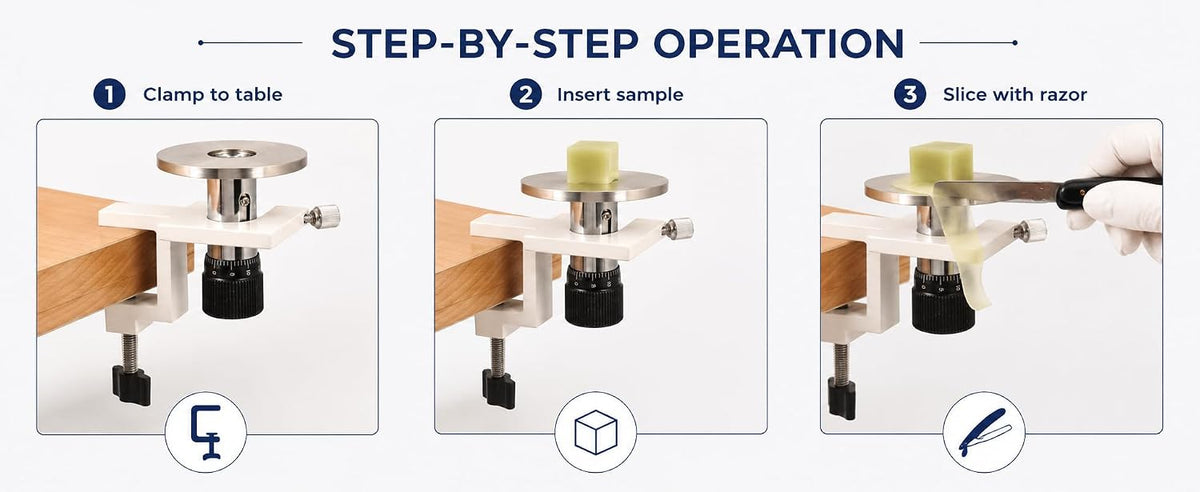 Hand and Table Microtome with Razor Manual Microtome (1 Item)