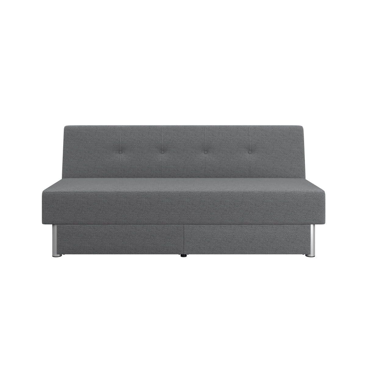 Fabric with and Serta Windsor Storage Power, Gray Futon