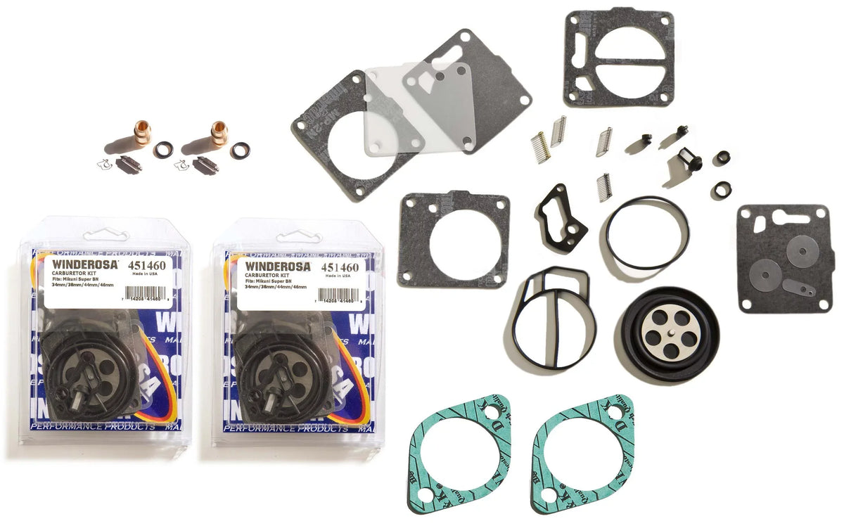 Sea Doo Xp 1993 / Gtx 1994 Twin Carburetor Rebuild Kit Base Gasket & Needle Seat