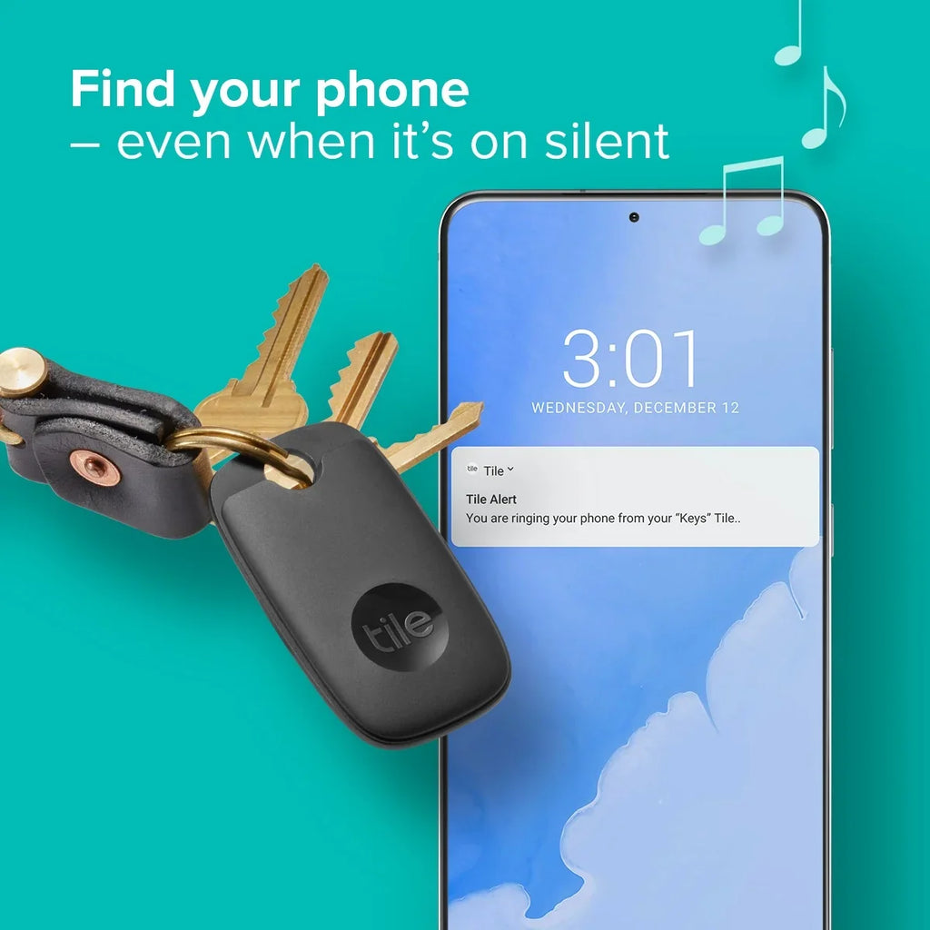Tile Pro (2022) - 1 Pack - Black - Bluetooth Tracker, Keys Finder And Item Locator