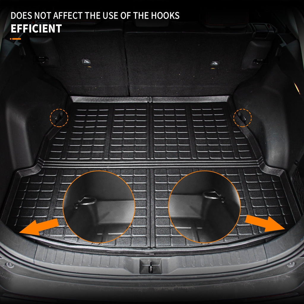 Rav4 Rubber TPE 2020 Trunk 2019 2023 Liner Mat All Accessories Mat) Rav4 2022 2021 Fit climate Mat (Rear Trunk Cargo