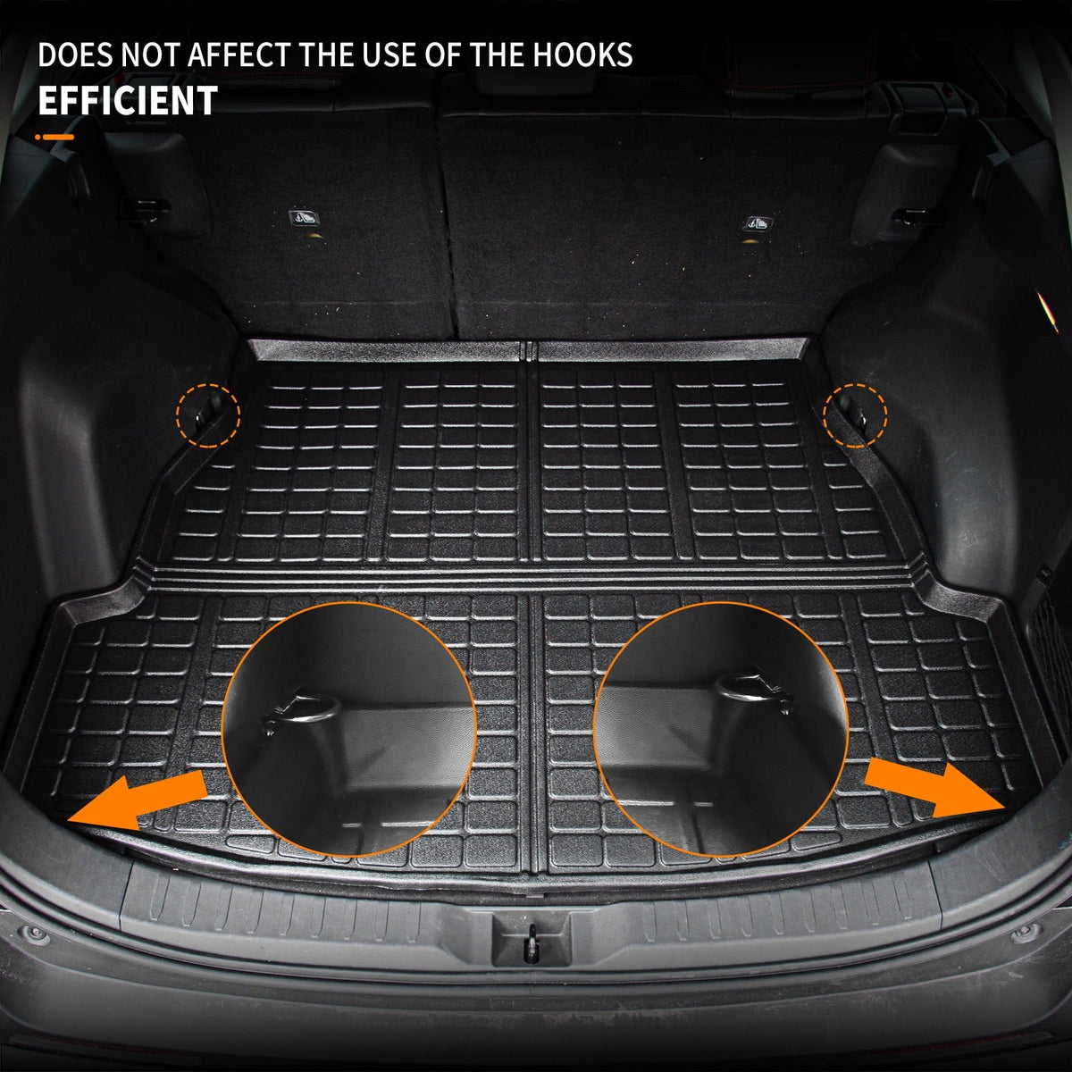 Rav4 Rubber TPE 2020 Trunk 2019 2023 Liner Mat All Accessories Mat) Rav4 2022 2021 Fit climate Mat (Rear Trunk Cargo