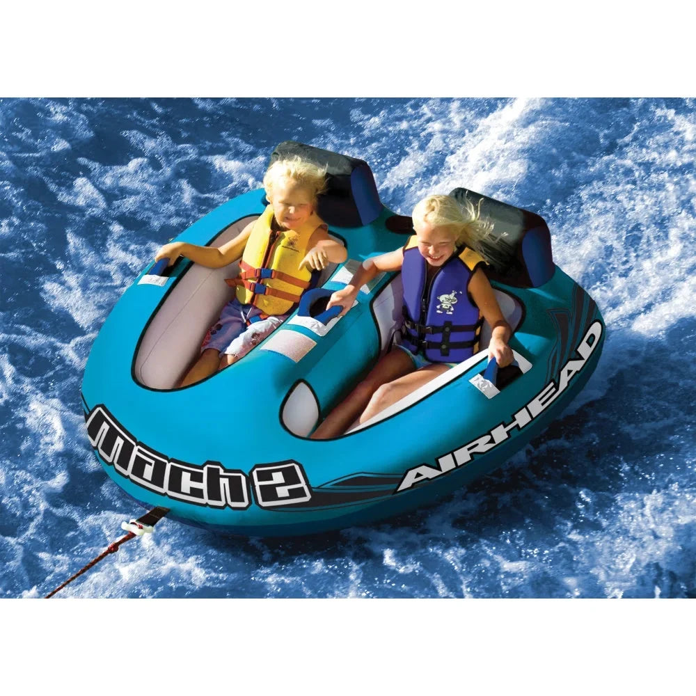 Airhead Aht2M2 Mach 2 Inflatable Double Rider Towable Water Tube