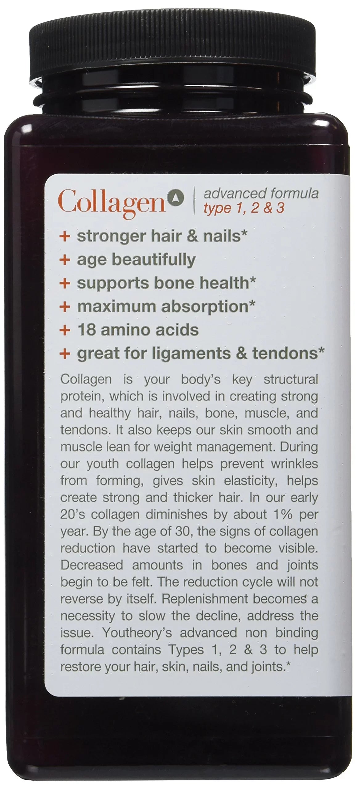 Tablets Advanced Collagen 390 Youtheory ct Formula -