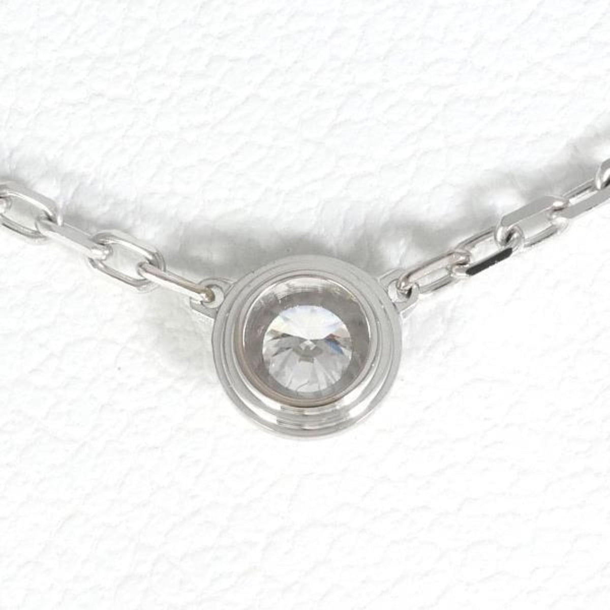 Pre-Loved Cartier D'Amour Sm K18Wg Necklace Diamond Total Weight Approx. 3.0G Approx. 41Cm Similar (Good)