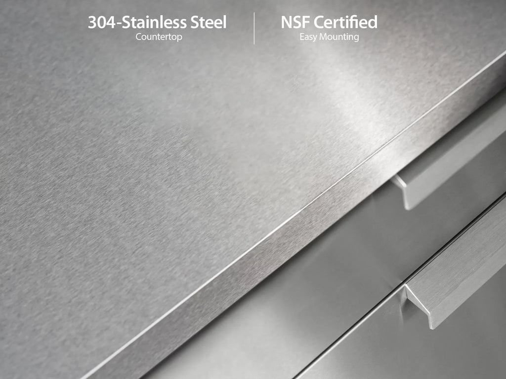 Cabinet 5 Steel in Stainless Countertops with exterior Set Piece Kitchen