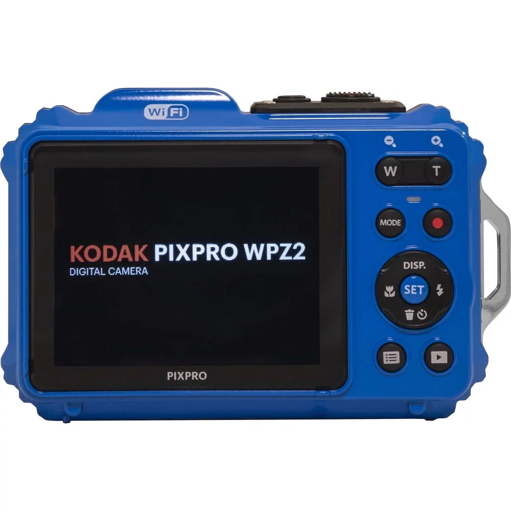 Extra WPZ2 Case Camera (Blue) Kodak PIXPRO Battery Kit + Digital -64GB +Tripod +
