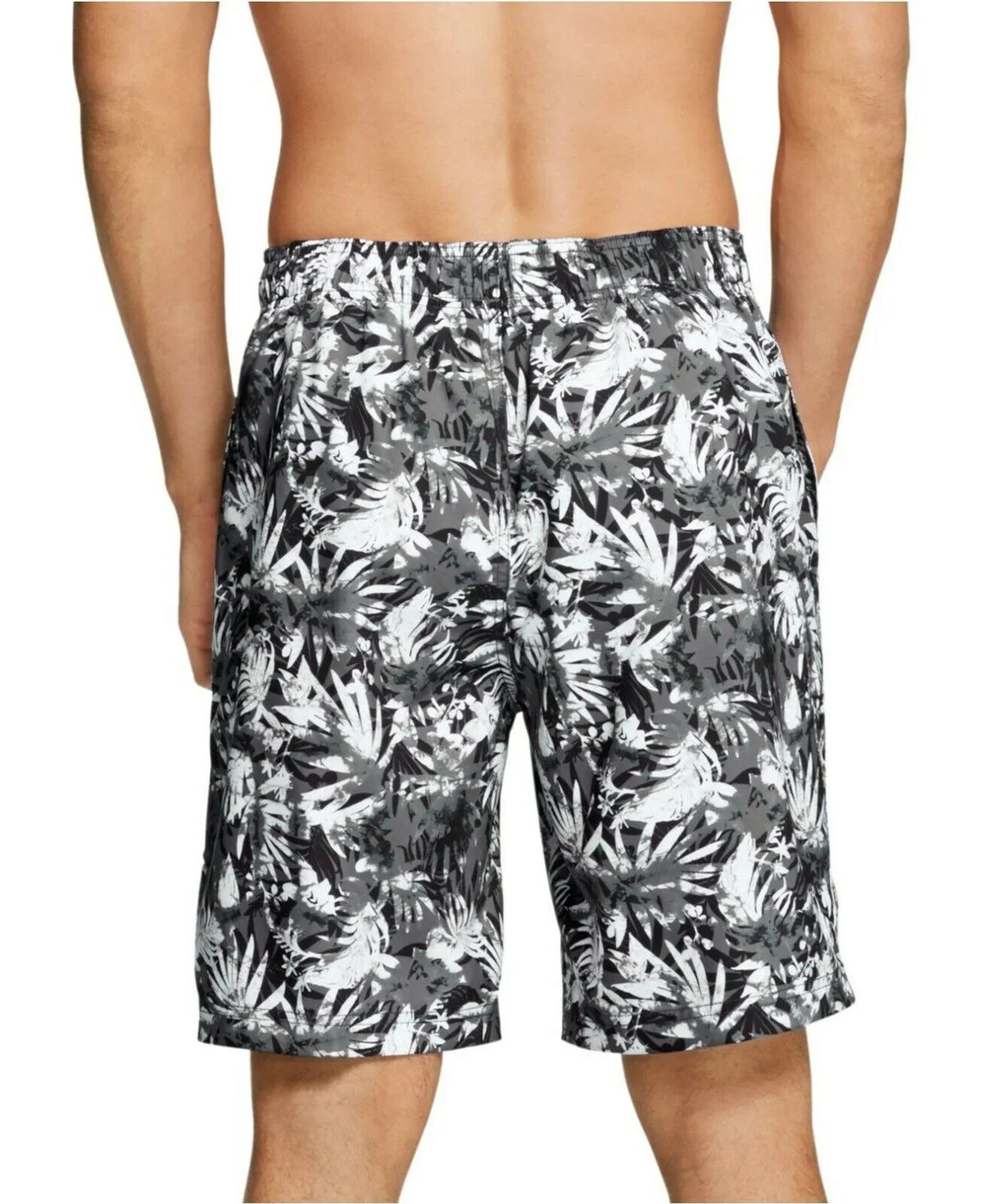 Bondi Shorts 2-Way Stretch Men's Floral Board Speedo Ombré Black-Med Gradient 9"