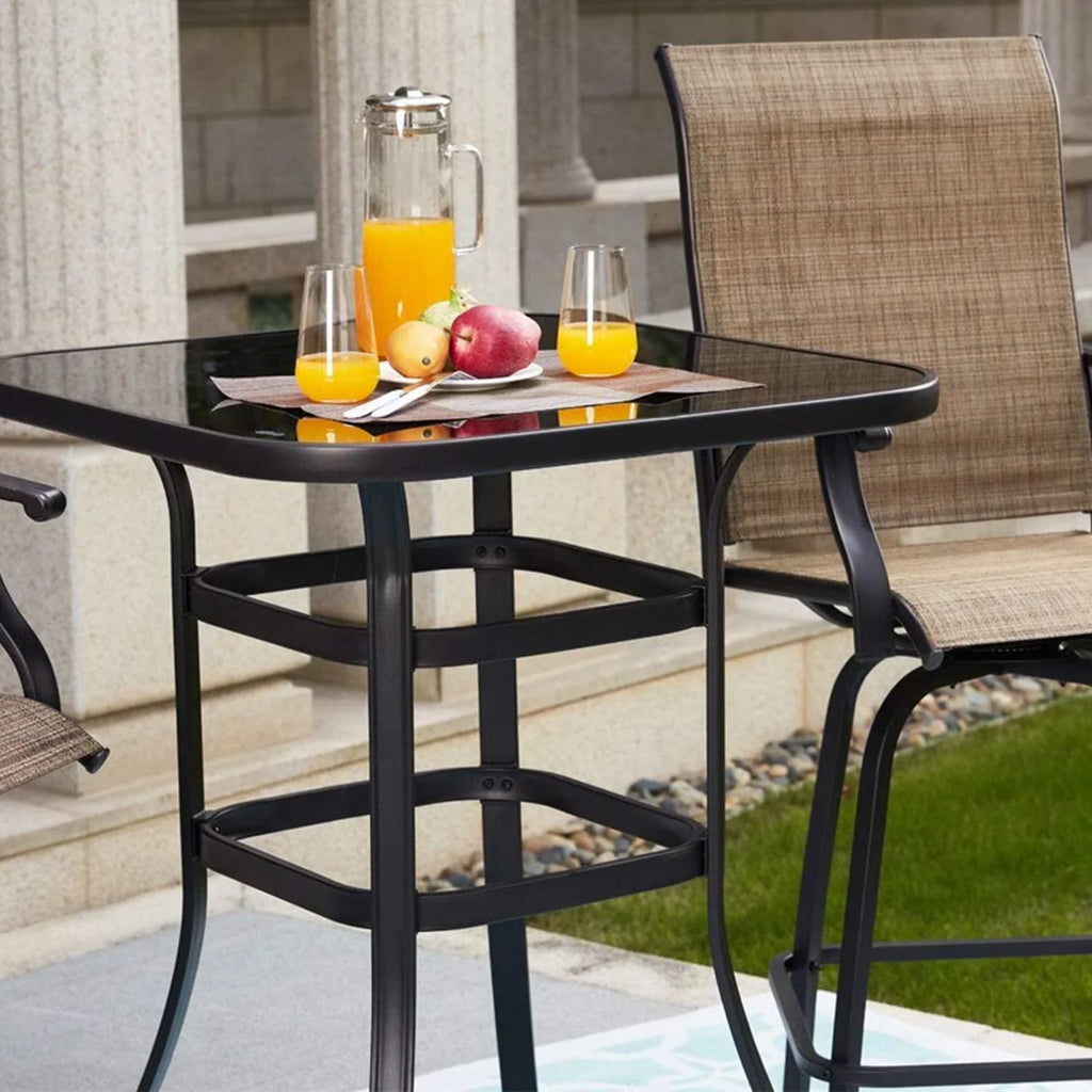 For Durable Nikias Table Glass Bar Solid Deck