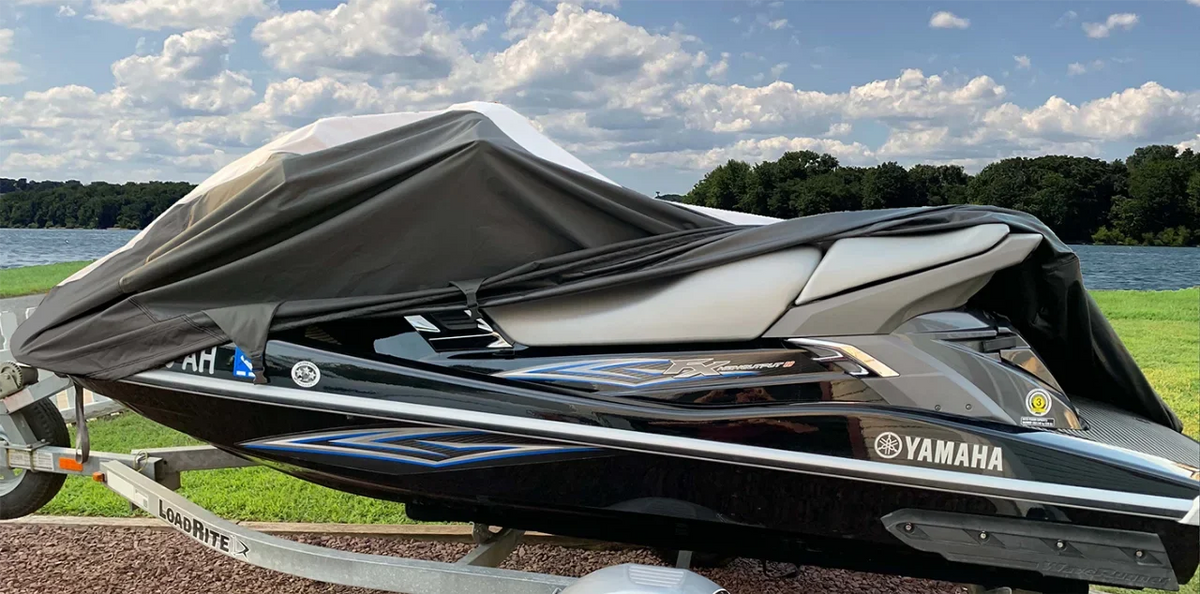 Super Heavy-Duty Jet Ski Cover Compatible For Kawasaki Stx-15F 2018 2019 2020