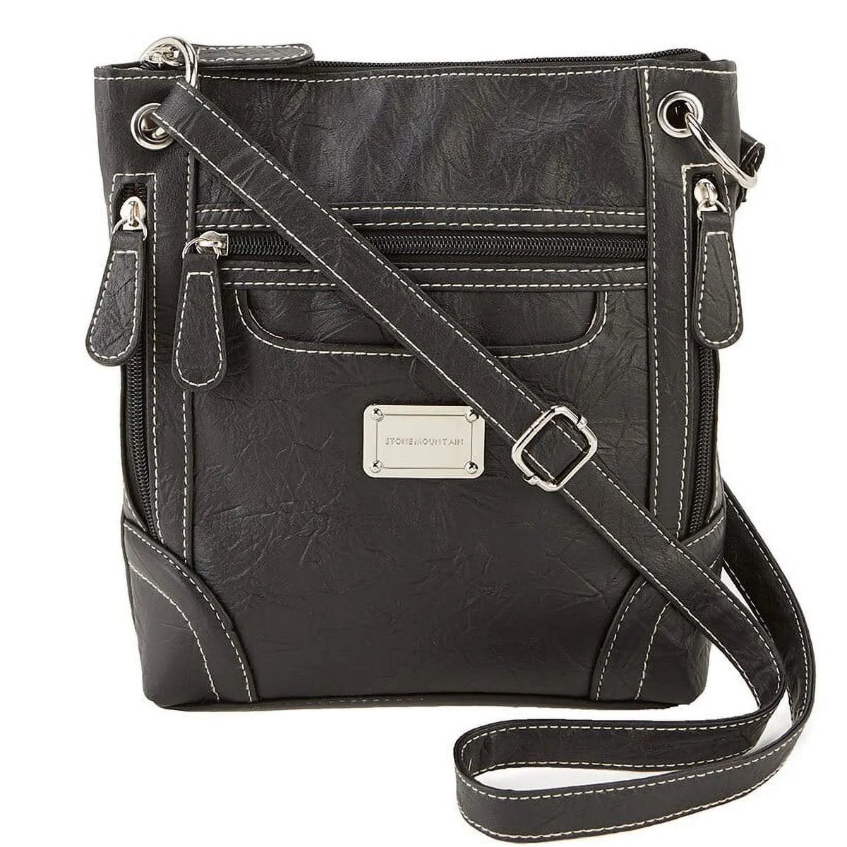 Stone Bags - Large Crossbody Mountain Black