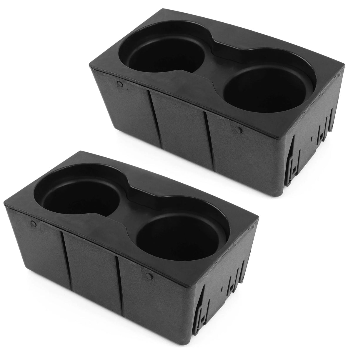 Compatible fits Beverage Mounted Auto Cups Super Front 2011-2016 with (flow Red Cup design) Black Console Floor F-250/F-350/F-450/F-550 Center Holder 2 Hound through 4 Inserts Holder Holds Duty