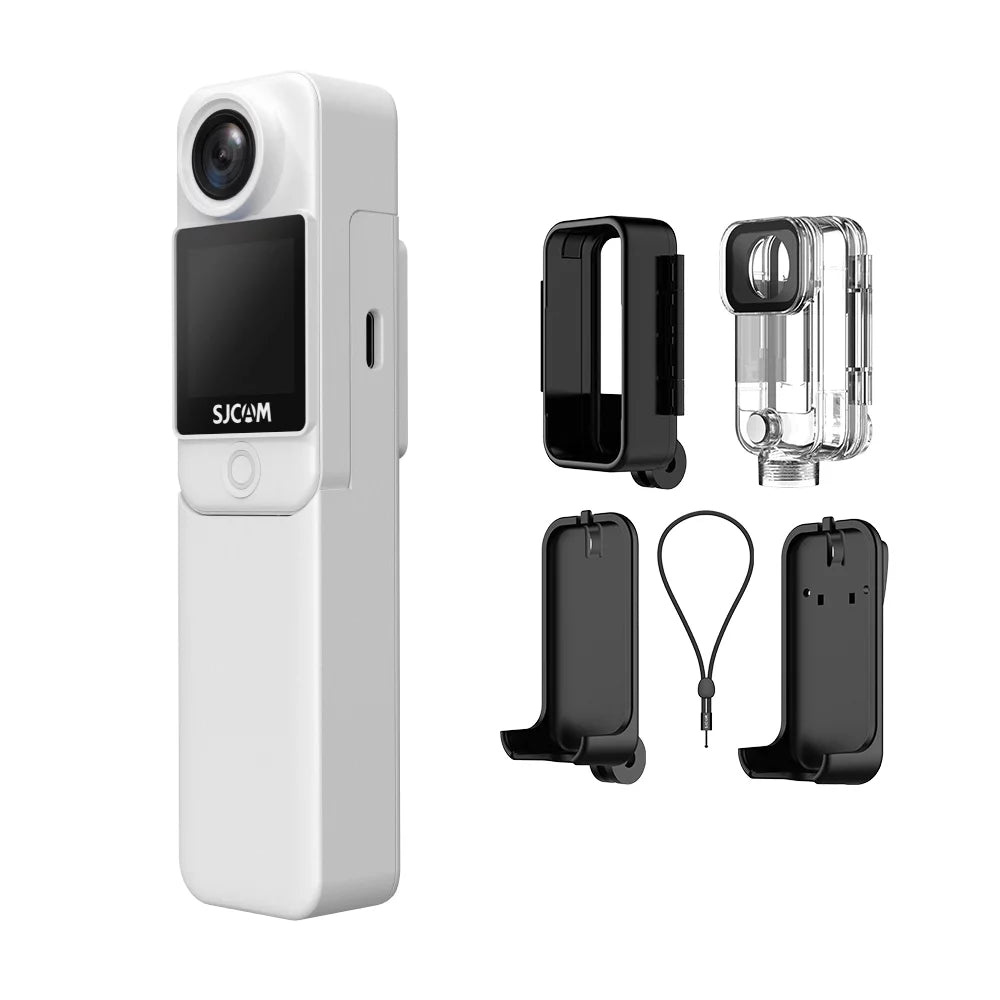 C300 4K 30Fps 5G2.4G Wifi Dual Touch Control Screens 154° Wide Angle Lens 6- Gyro Stabilization 30M Waterproof Detachable Battery With An Extra Module