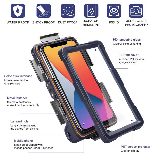 with 6.9 Protective all Snorkeling Diving Swimming Housing Phones Professional for LCD Up [15m/50ft] UrbanX Photo And Lanyard Video Surfing Inch Underwater Xiaomi Waterproof Mi 9 to Case