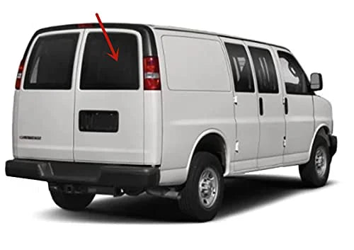 Glass Side Stationary Models Window 1996-2022 Privacy Express/GMC Back Savana Back Passenger Compatible Van with Chevrolet Right
