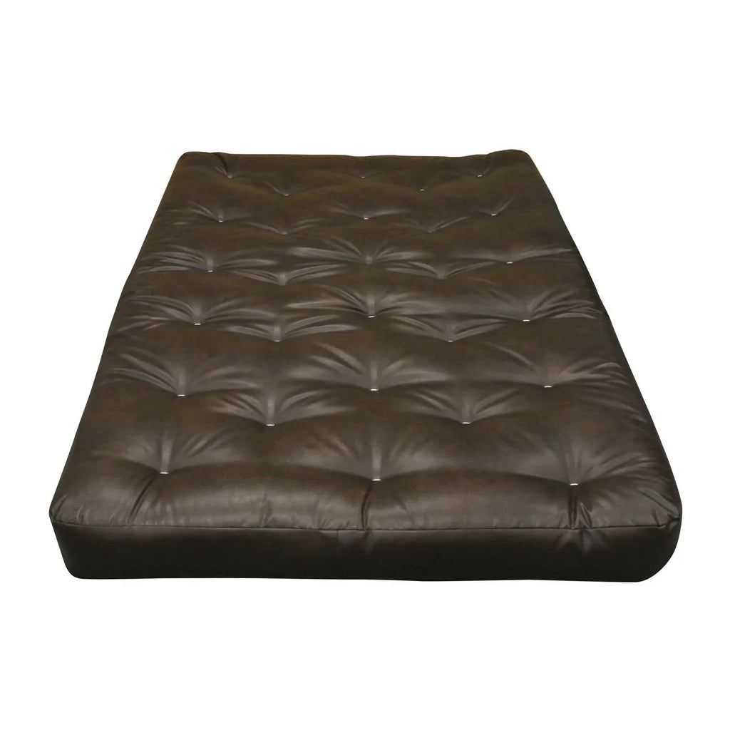 All #604 4" Mattress-Color:Leather,fabric:Cotton,Quantity:1 Futon Cotton King Leather