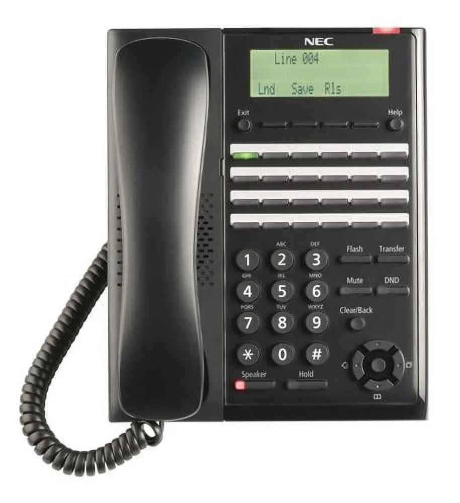 24-Button NEC-BE117452 - Digital Black NEC Telephone