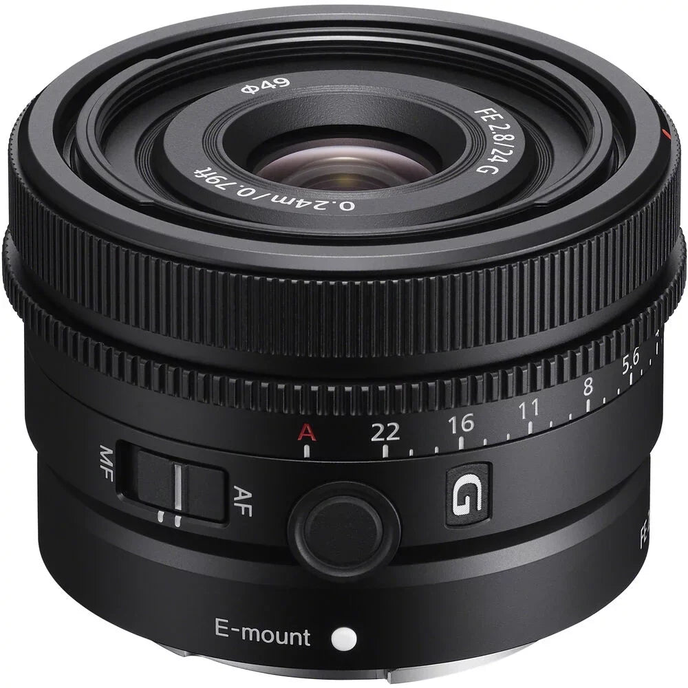 a7C (Black) +Flash- Mirrorless 28-60mm G Lens+24mm with Kit Lens Camera f/2.8