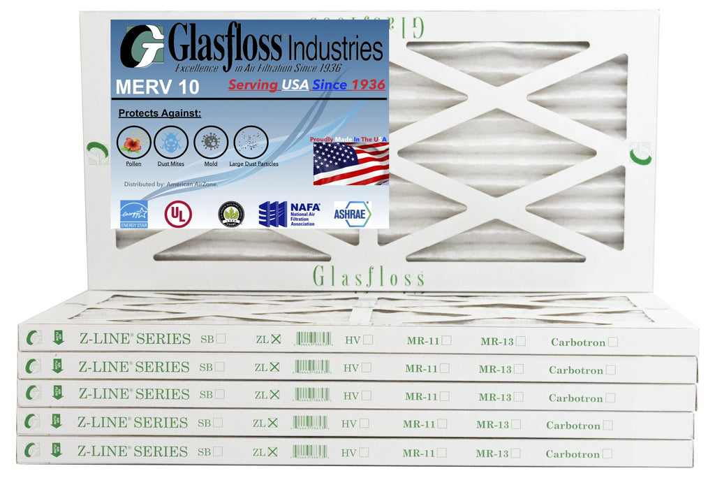 5.5 in - - Glasfloss (Actual Air x Furnace USA - Made 23.5x7/8 -Qty:6 Filter 10 dimension: MERV 6x24x1 inch)