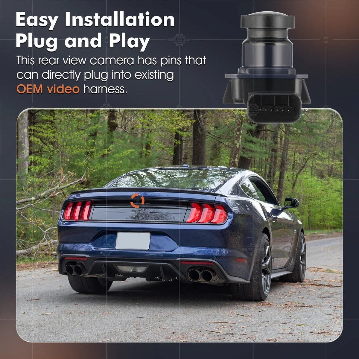 2014-2019 VIEW CAMERA REAR FOR 2013 GA8Z19G490A UP BACK FLEX SAFETY CAMERA