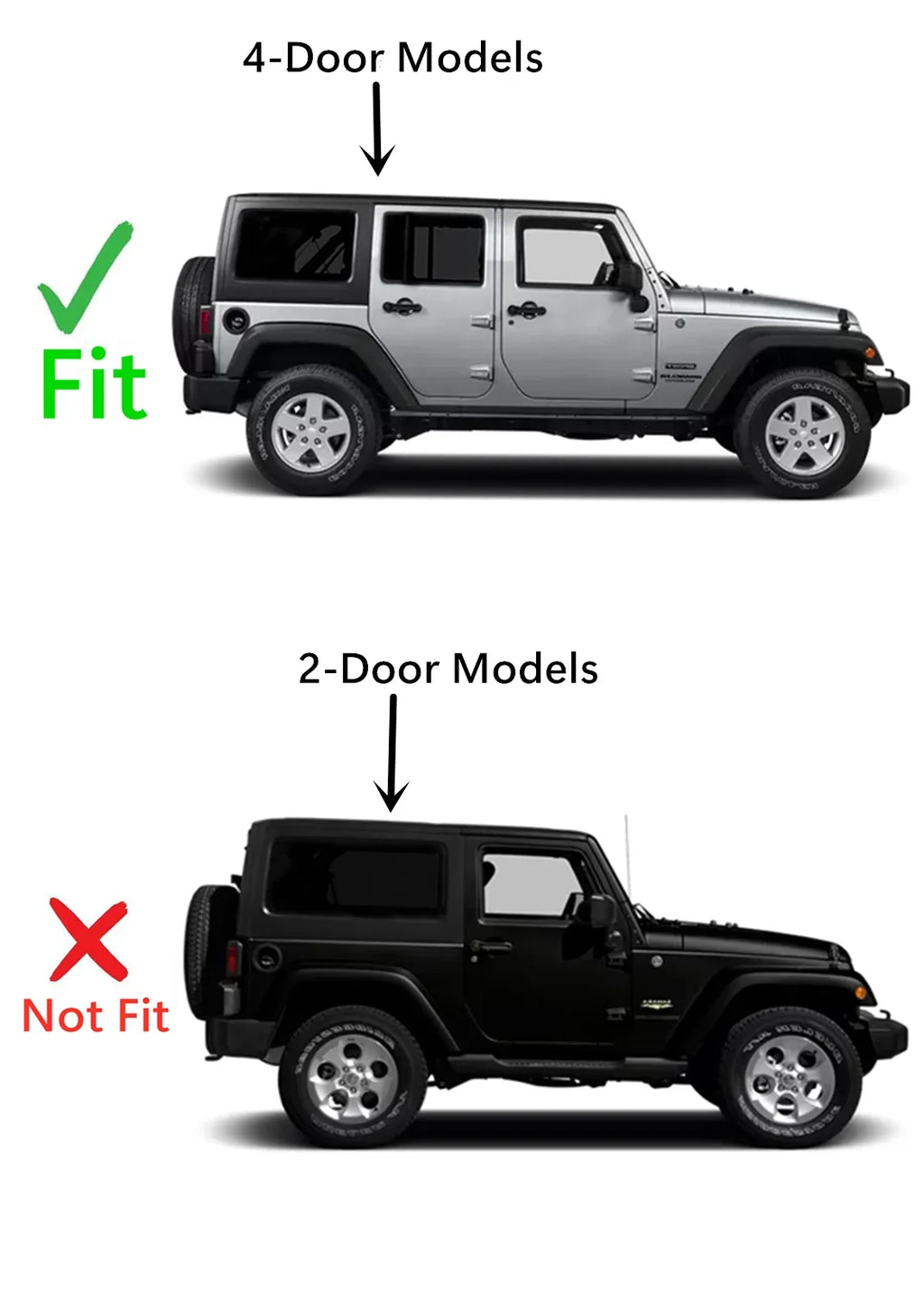 with Window 4 JK Glass / Rear 4 Passenger Right Side Wrangler Door Door 2011-2017 Models Quarter Jeep Quarter Wrangler Compatible 2018 Models