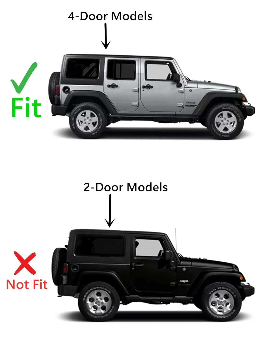 with Window 4 JK Glass / Rear 4 Passenger Right Side Wrangler Door Door 2011-2017 Models Quarter Jeep Quarter Wrangler Compatible 2018 Models