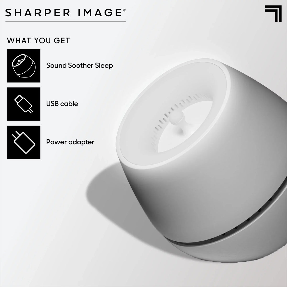 LED Sharper Noise Glow Wind, White With Image® Machine Soother Sound