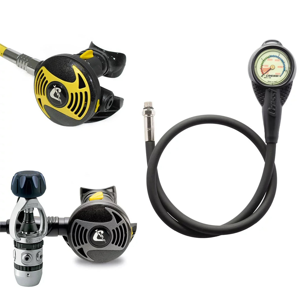 Package XS Regulator, and Octopus Mini Gauge Cressi XS2/AC2