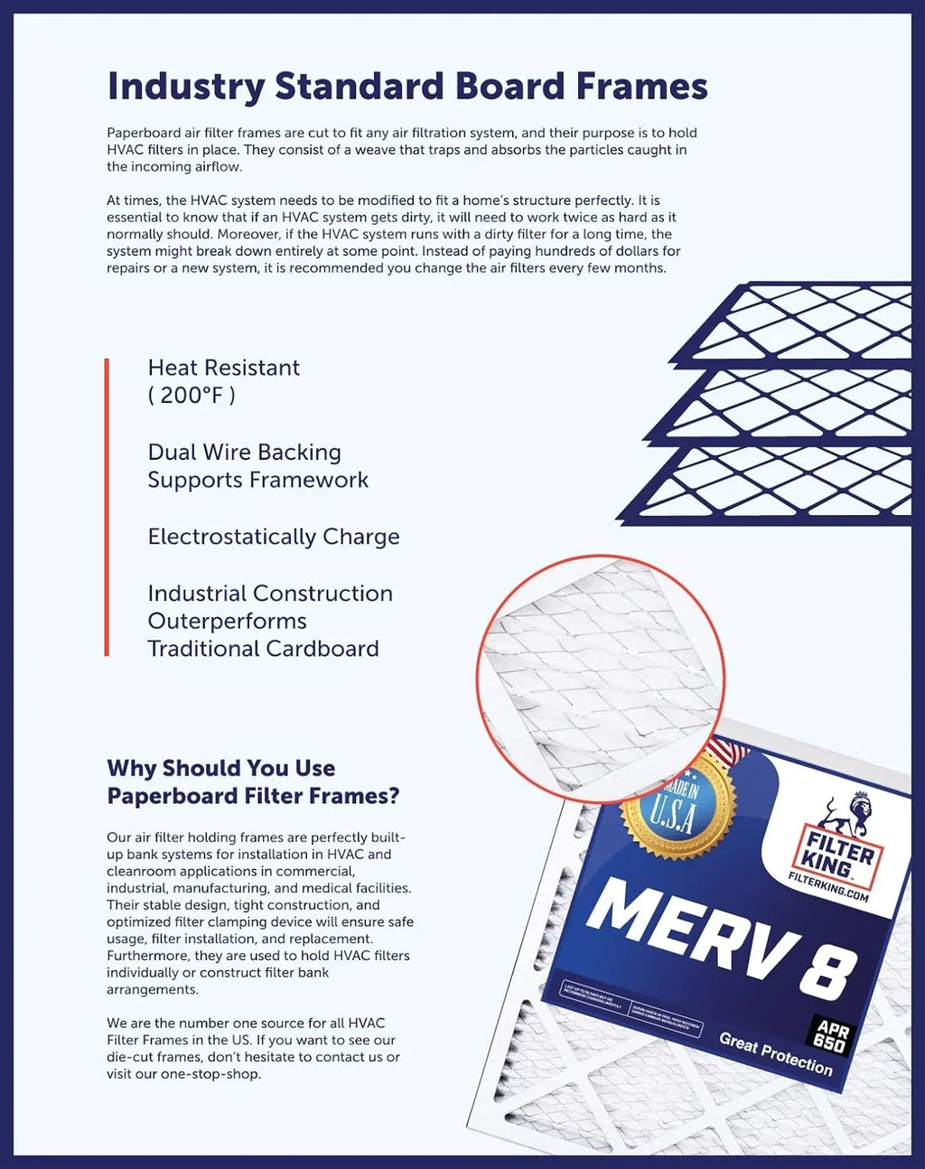 USA HVAC x MERV 9 | Filter 9x6x1 .75" Air 6 Pleated | x dimension: IN Furnace A/C Filter 8 MADE | Actual Filters King 4-PACK |