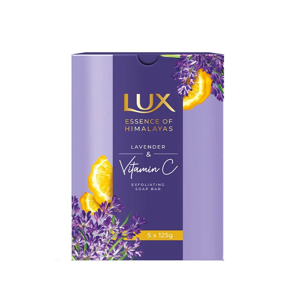 Lux C Vitamin & Exfoliating Lavender 5X125G Soap