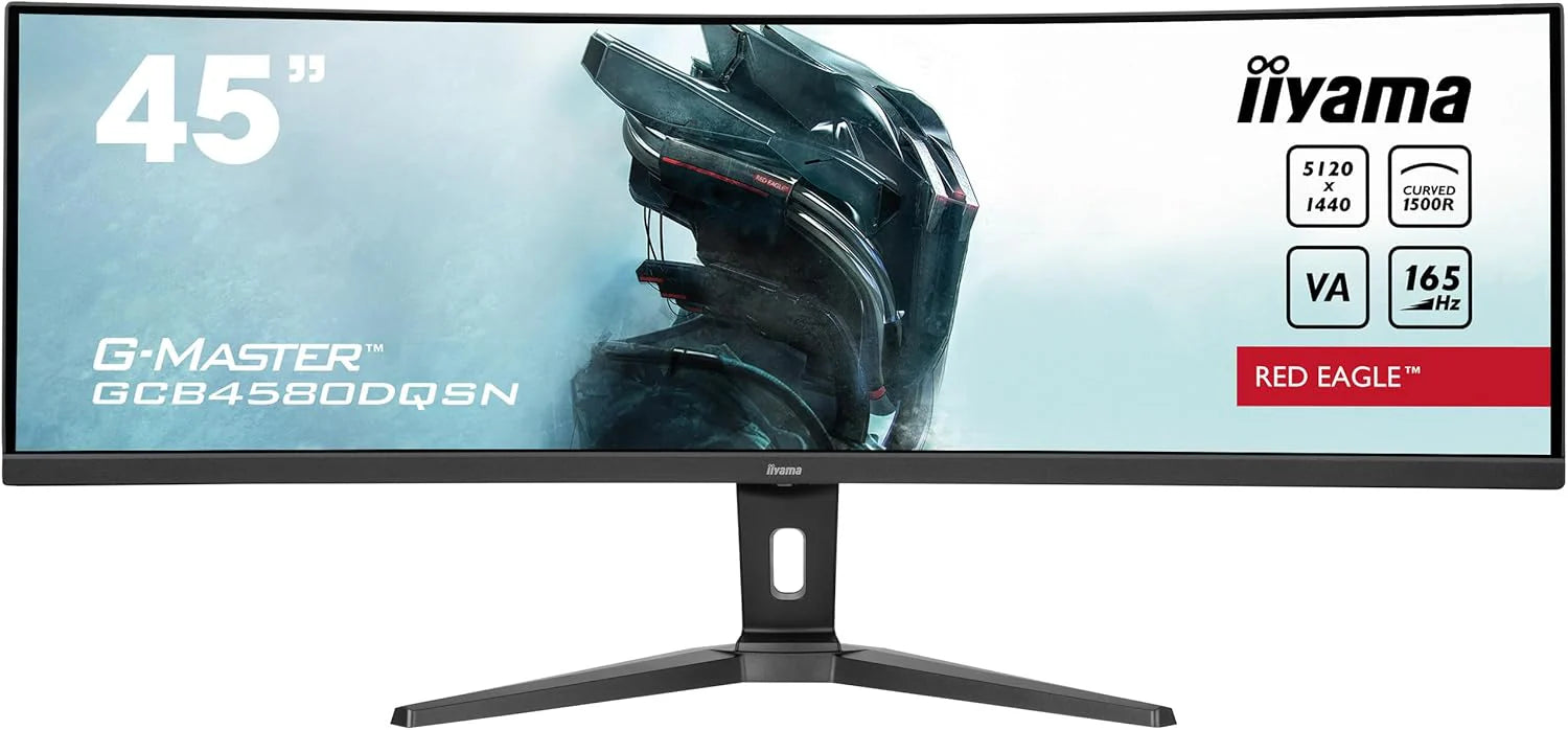 Iiyama G-Master Red Eagle Curved Monitor Komputerowy 114,3 Cm (45") 5120 X 1440 Pikseli Dual Qhd Led Czarny
