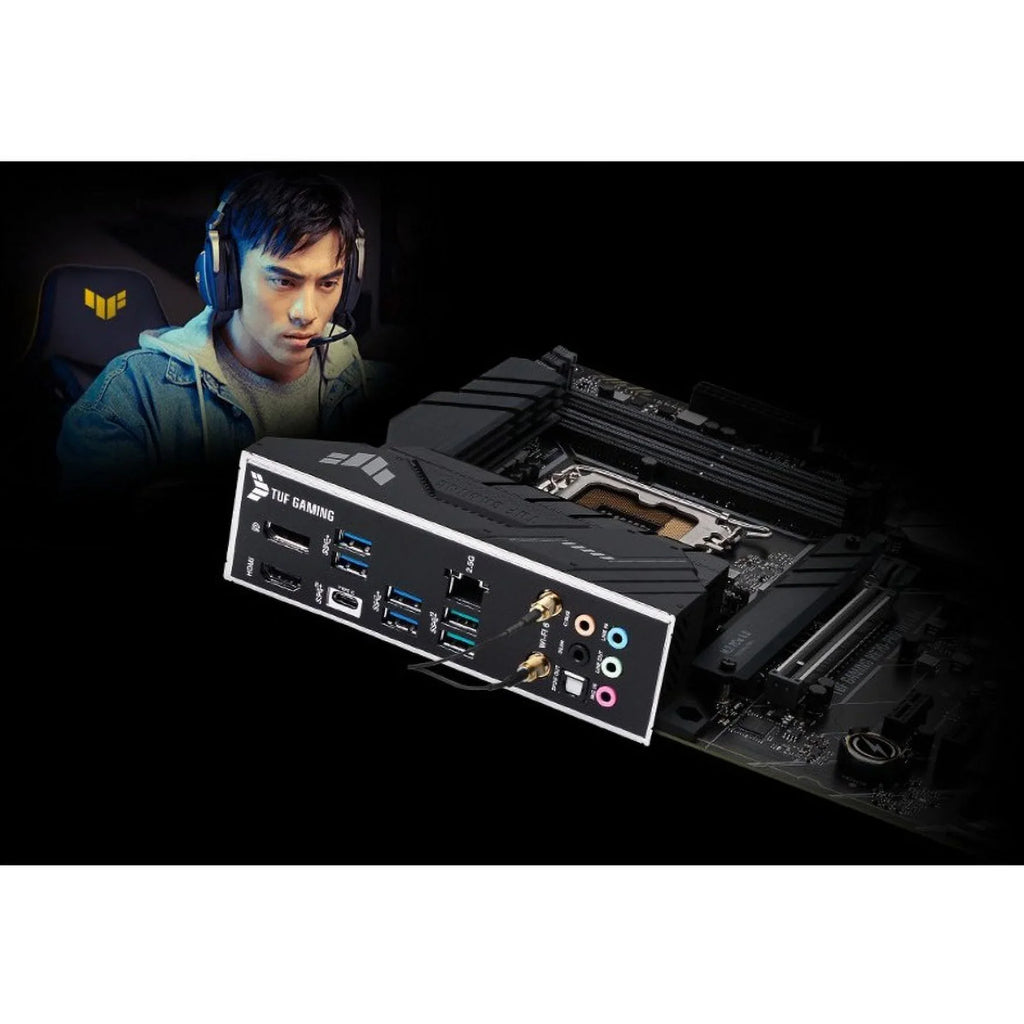LGA 12th Front WiFi LAN, WIFI TUF 3.2 Gb D4 ATX 5.0, Gen) ASUS H670-PRO (Intel (PCIe 14+1 4xPCIe M.2 1 2.5 6, Gaming 4.0 Slots, 1700 Motherboard DDR4, USB DrMOS, Type-C) GAMING &13th Gen