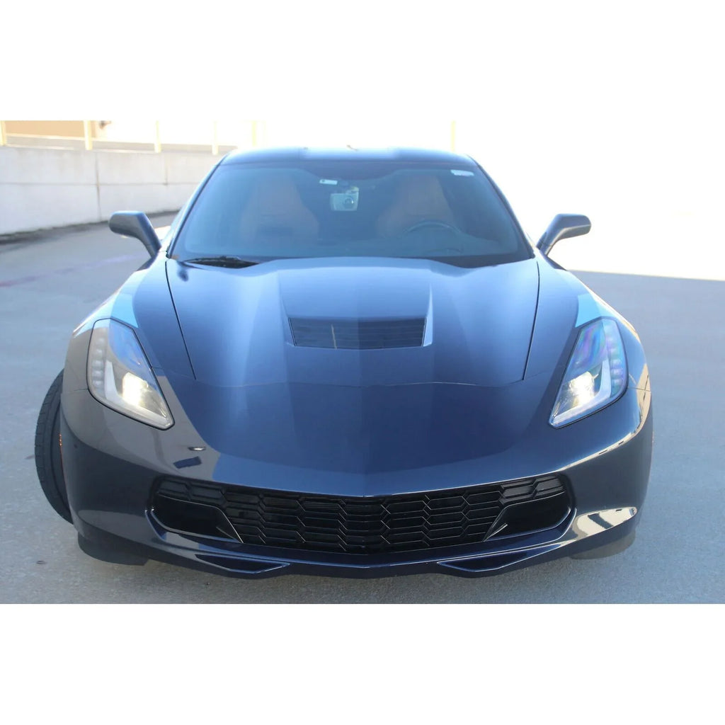 No Grille Front Corvette Chevrolet Z51 Glossy 14-19 Camera For Black C7 Teledu | Bumper