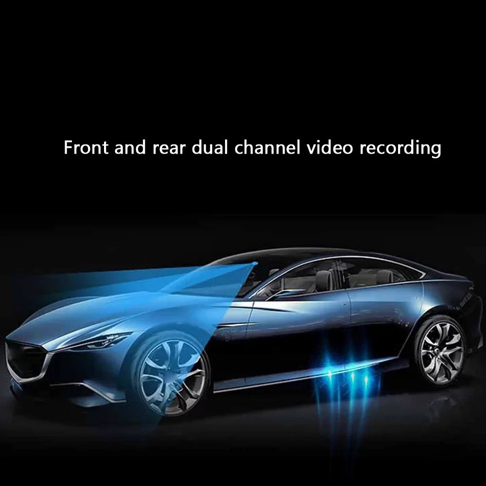 Auto Car Angle Night Car 170 Recorder Dual Video Loop Dash Meterk Lens DVR Camcorder Recording Multi-language Cam Recorder Viewing Car Degree Wide