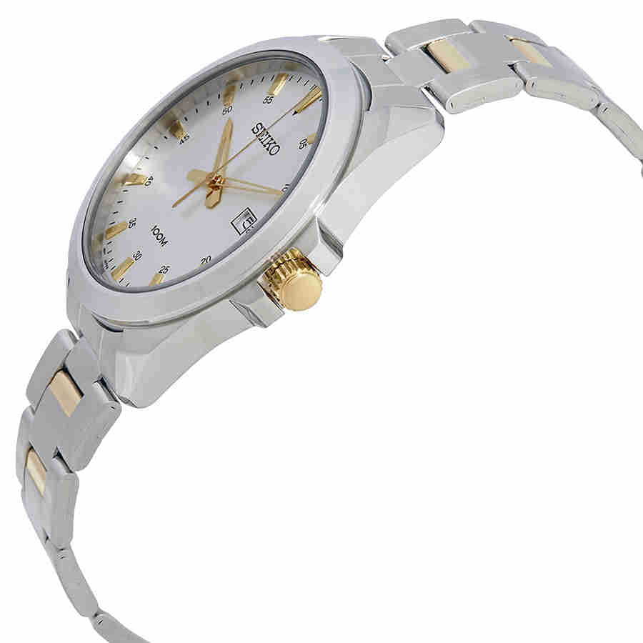 Seiko Men'S Silver Dial Stainless Steel Watch With Date