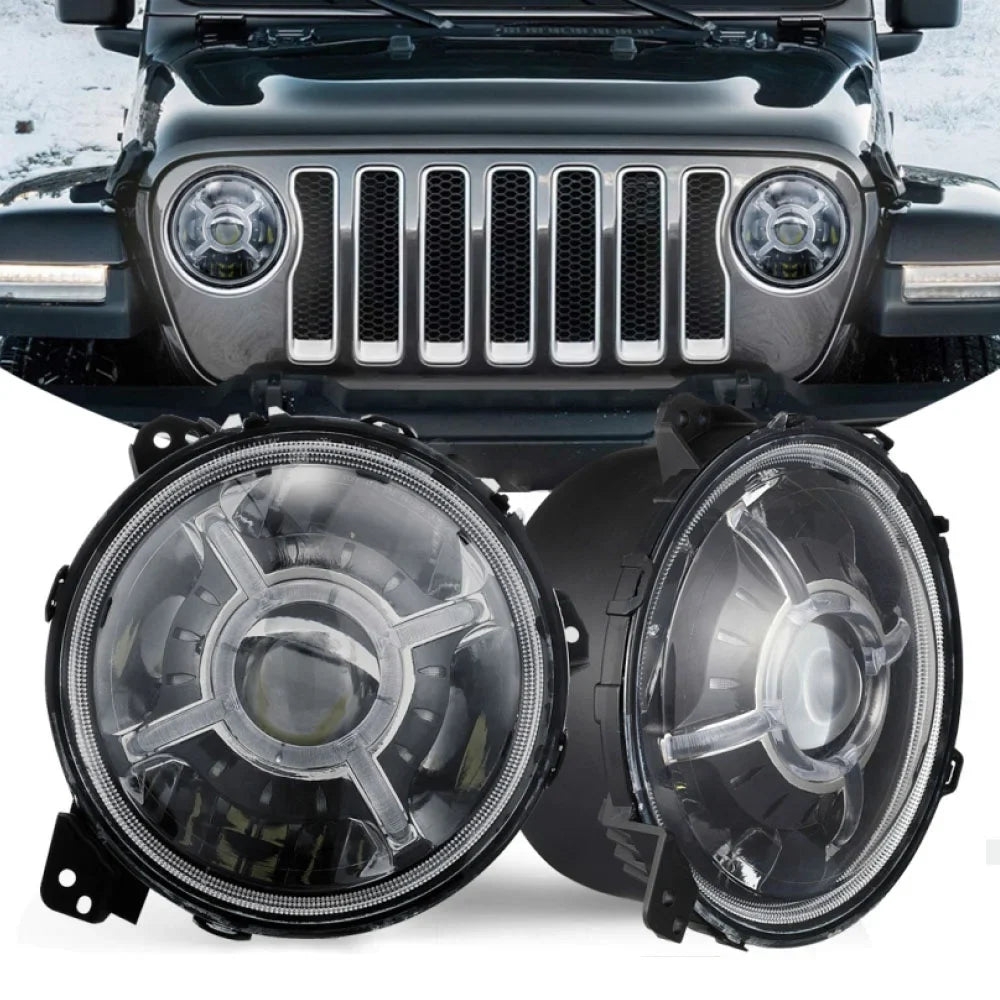 JL w Angle Sport For headlight X-HALO 108w Race 9in JEEP adj. Beam RS9JLAAH-RGB