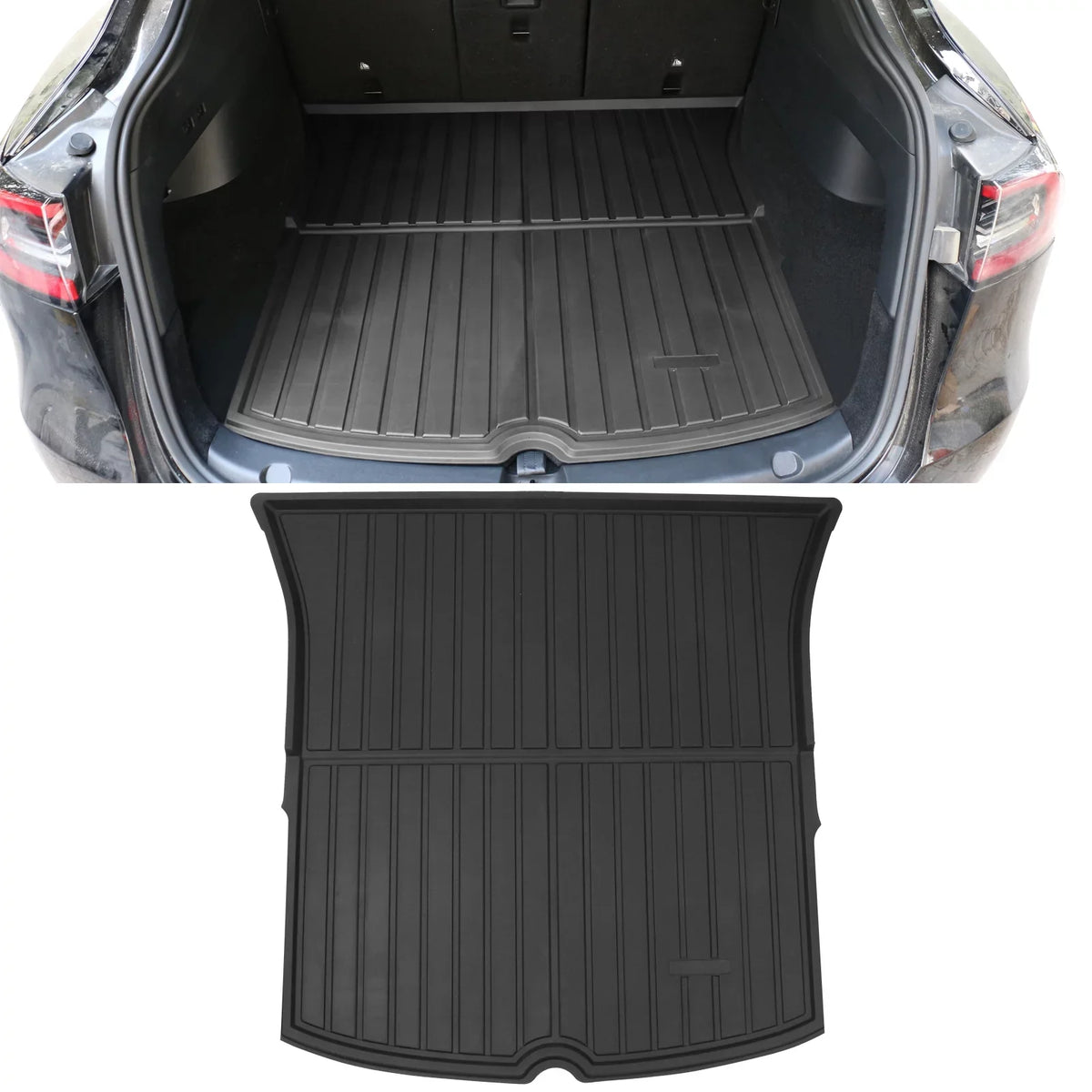 Mats Liner TPE All 2020-2023 Mat Ikon Injection Interior Trunk Y Tesla climate with Liner Waterproof Storage Black Model Trunk Compatible Accessories Anti-Slip Cargo Under Motorsports Frunk Cargo