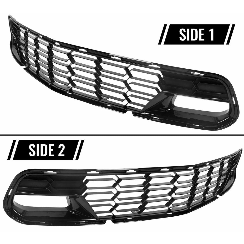 No Grille Front Corvette Chevrolet Z51 Glossy 14-19 Camera For Black C7 Teledu | Bumper