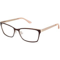Brown STEFANI Eyeglasses with NEW GWEN GX & 53mm Gold Case GX032 by GX