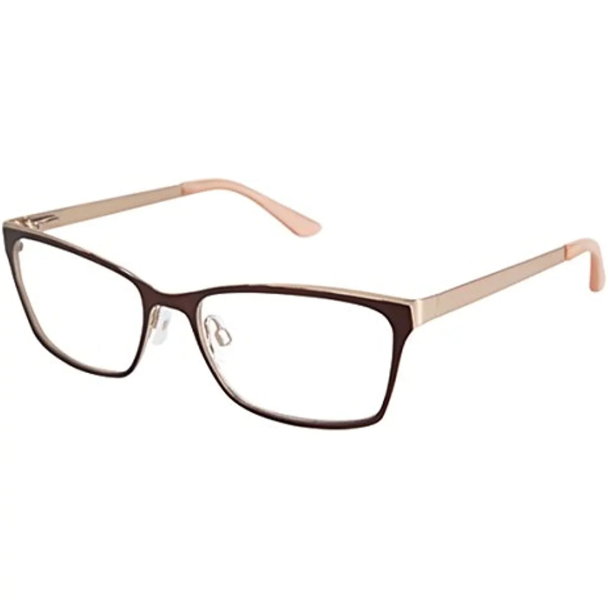 Brown STEFANI Eyeglasses with NEW GWEN GX & 53mm Gold Case GX032 by GX