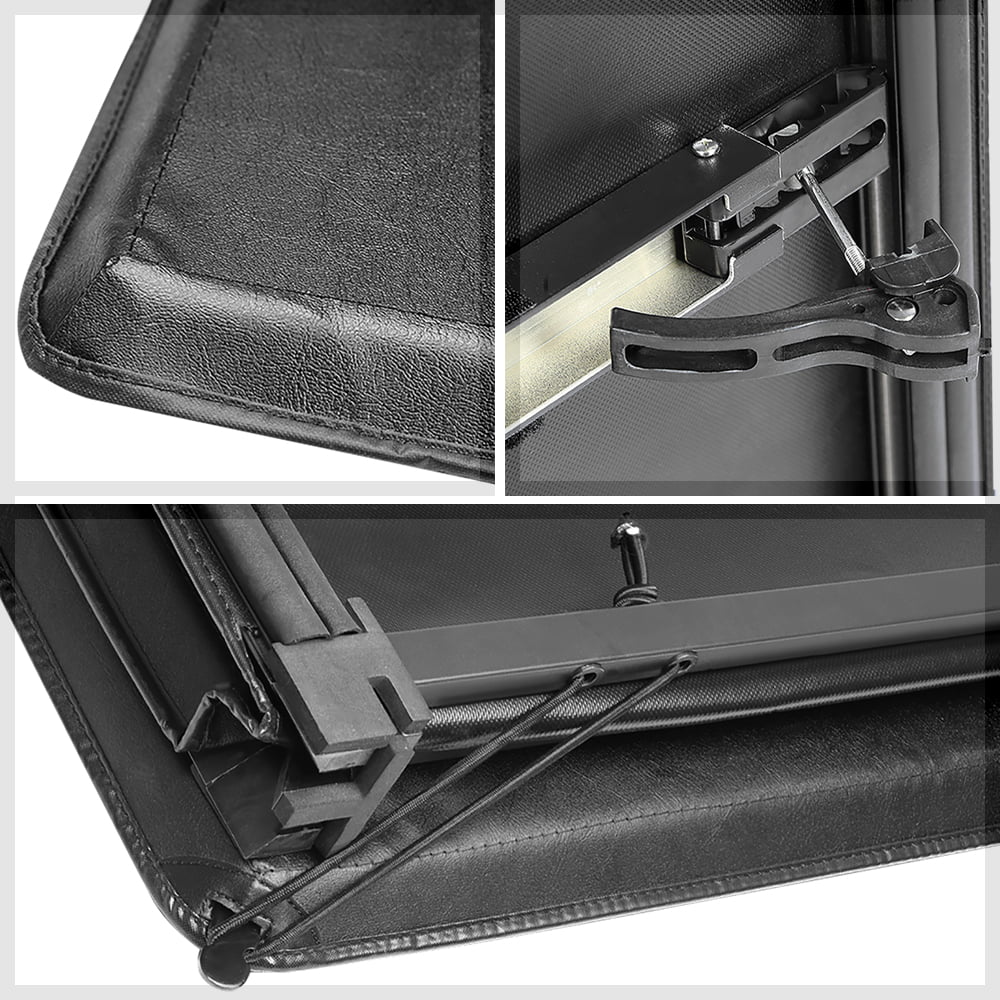 Short Bed Tonneau Cover 5.7Ft Soft Tri-Fold Fleetside For 09-21 Ram 1500/2500 Fits Select: 2009,2011-2012 Dodge Ram 1500
