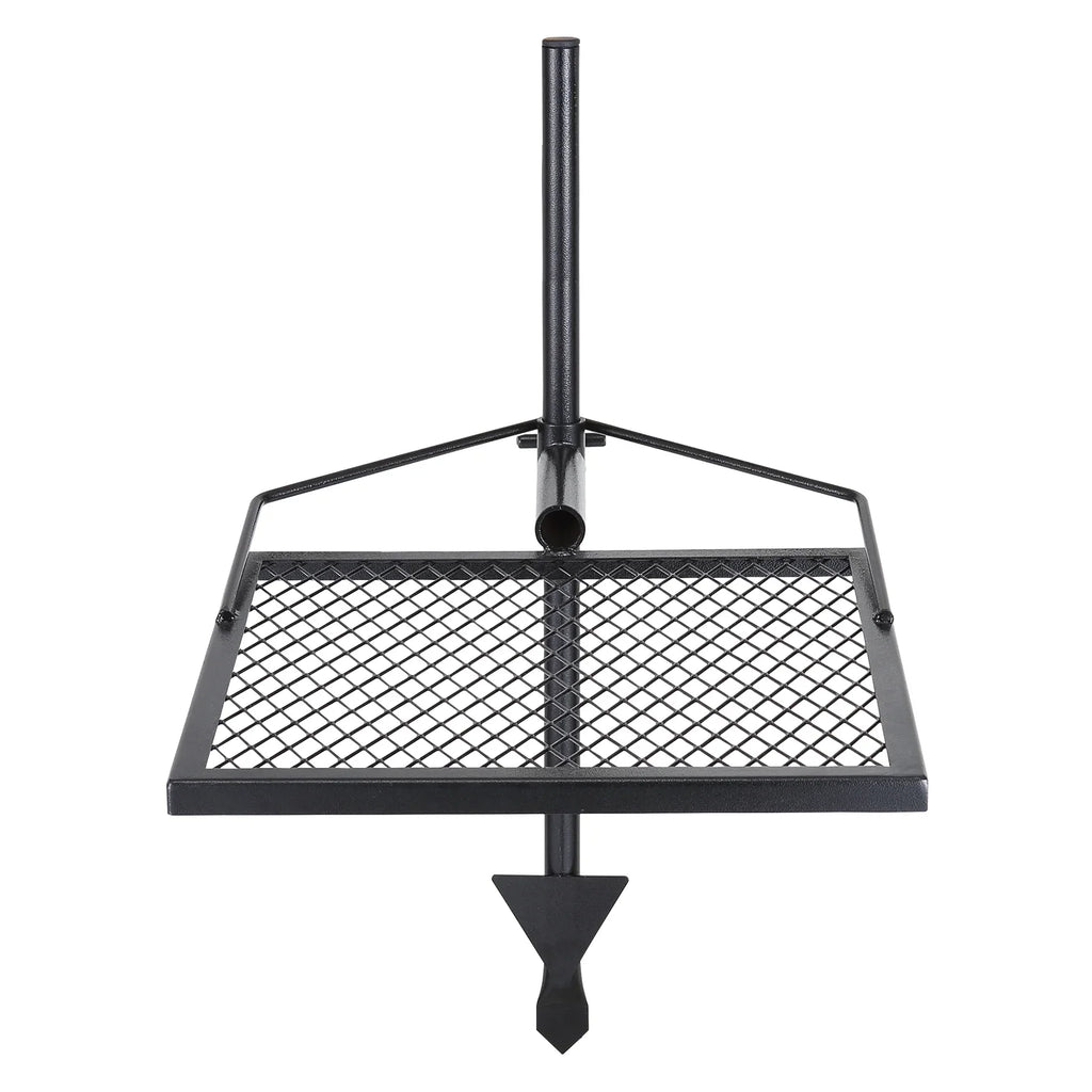 Duty Grate x Adjustable Grill Steel Cooking 16" Swivel BENTISM Open Campfire Heavy 16" Fire
